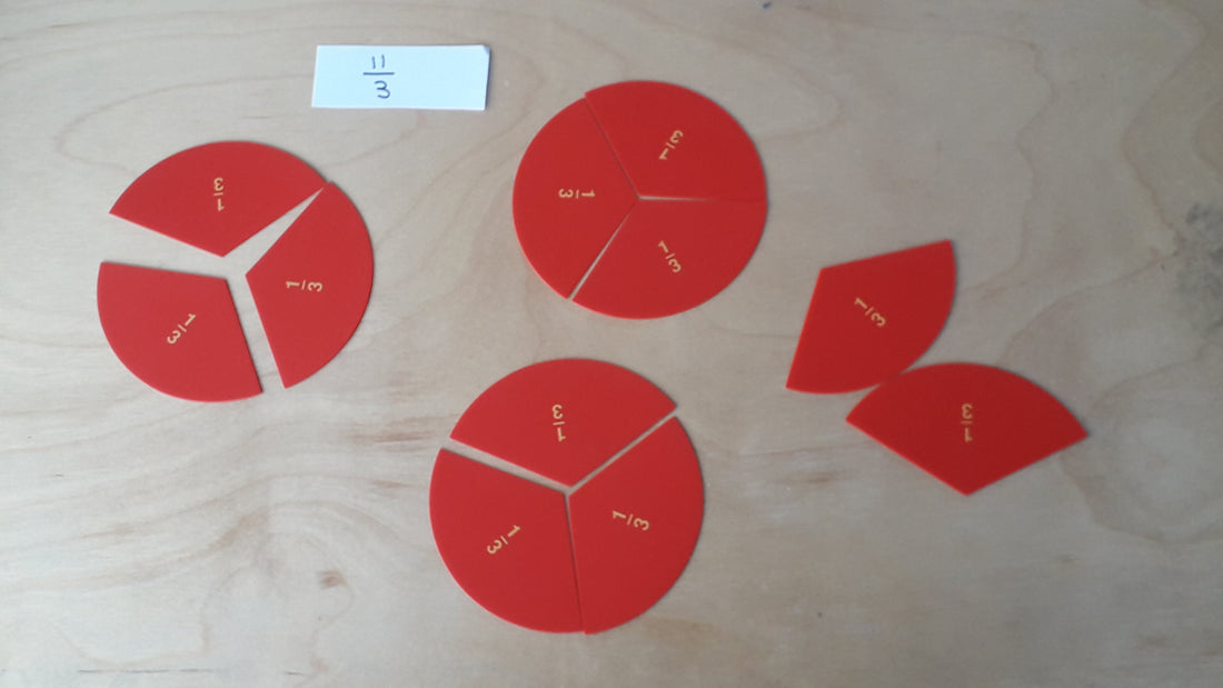Fun and Simple Improper Fractions Lesson with Montessori Materials