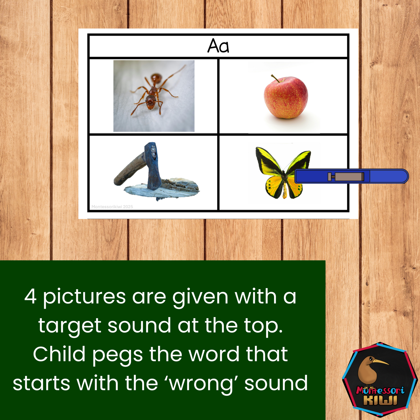 Modern Montessori Reading: Odd One Out initial sound isolation (literacy)