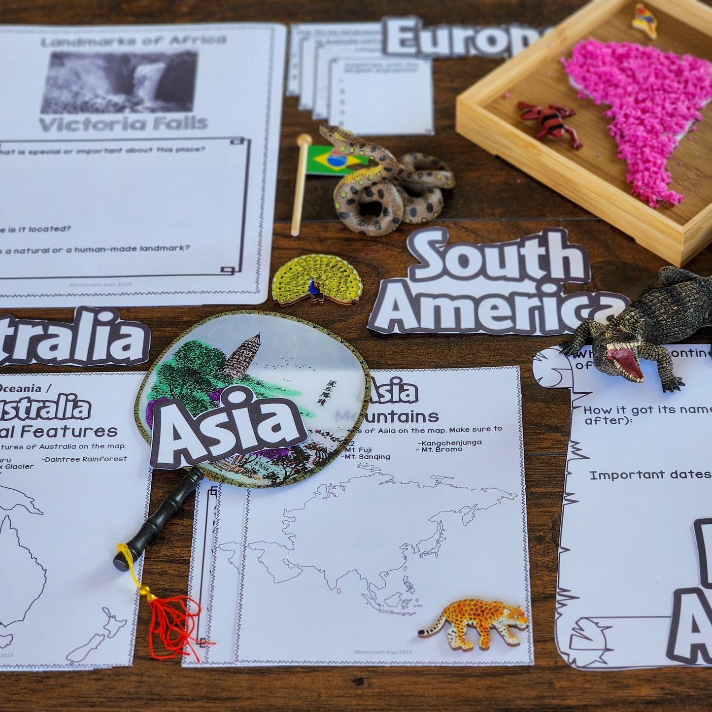 Geography Projects Bundle - montessorikiwi