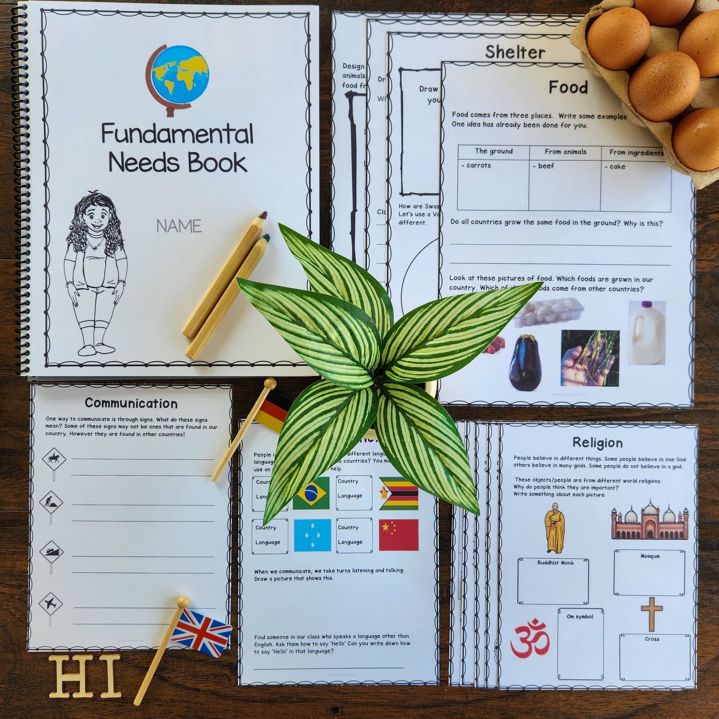 Fundamental Human Needs Student Workbook (cosmic) - montessorikiwi