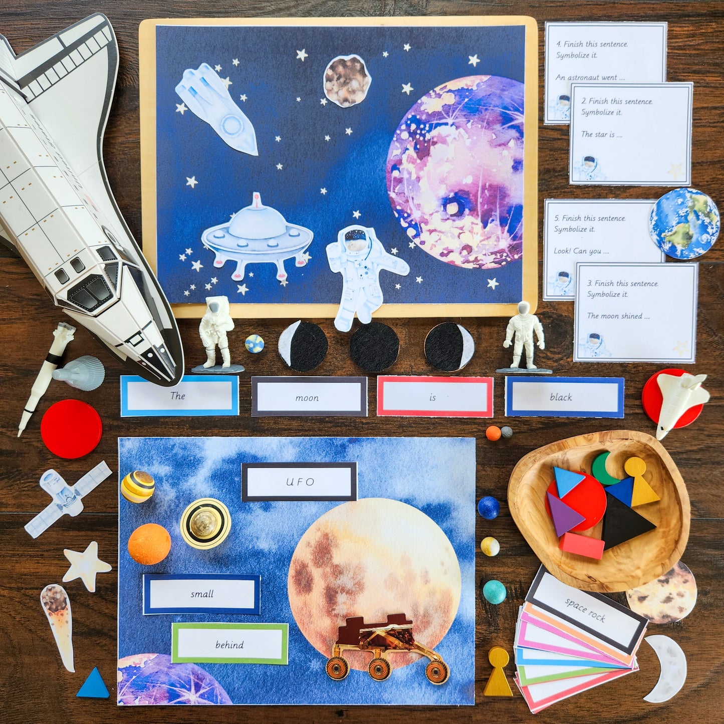 Space Miniature Environment (literacy) - subscription - montessorikiwi