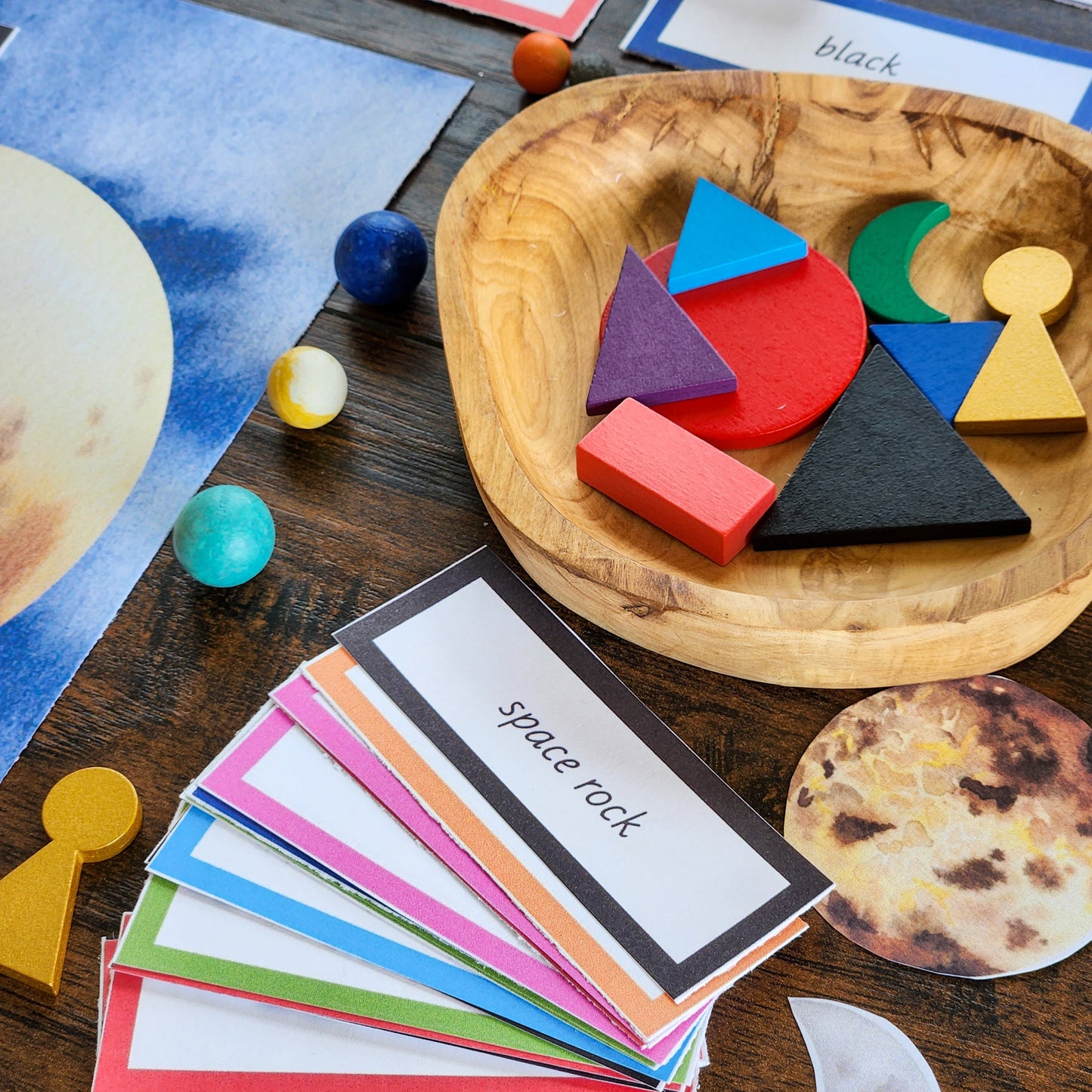 Space Miniature Environment (literacy) - subscription - montessorikiwi