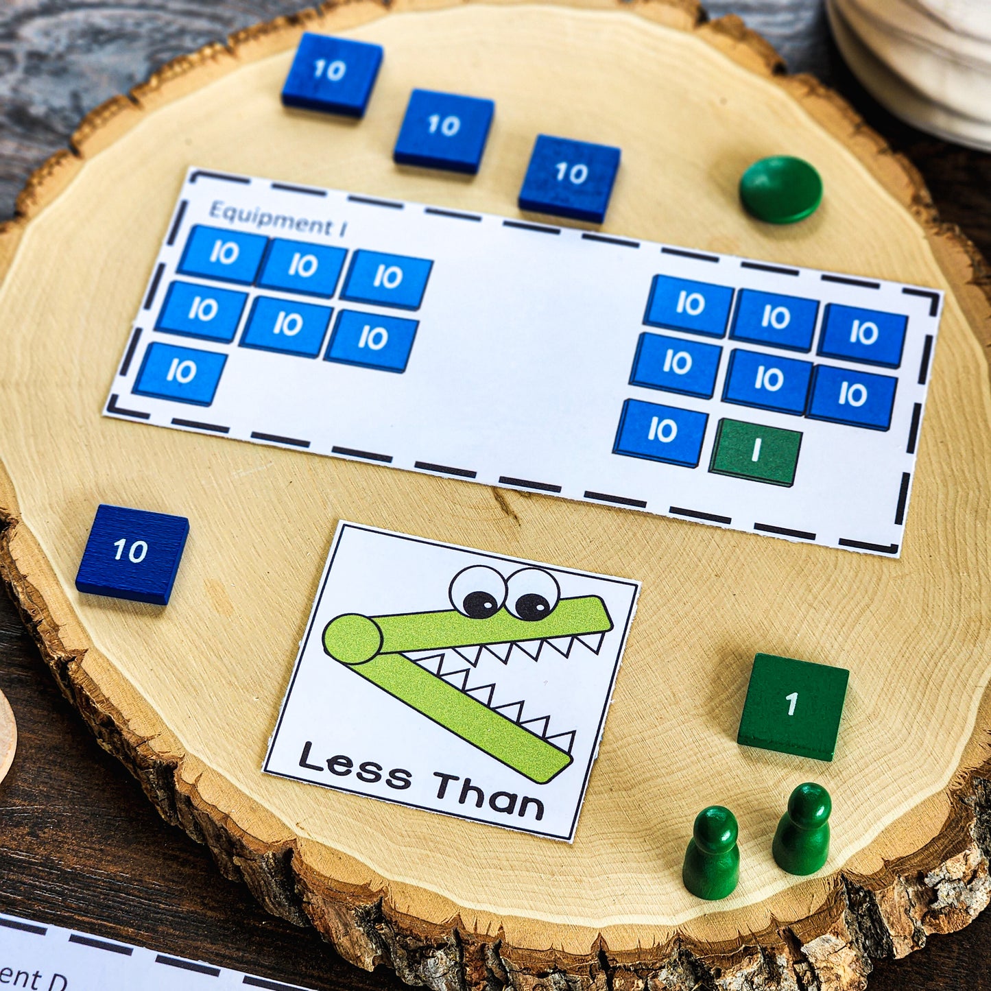 Greater than less than for Montessori - montessorikiwi
