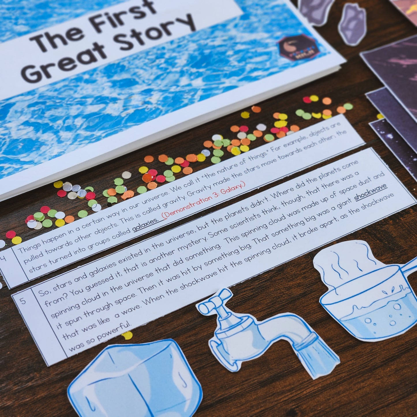 Montessori First Great Story Script and Powerpoint (cosmic) - montessorikiwi