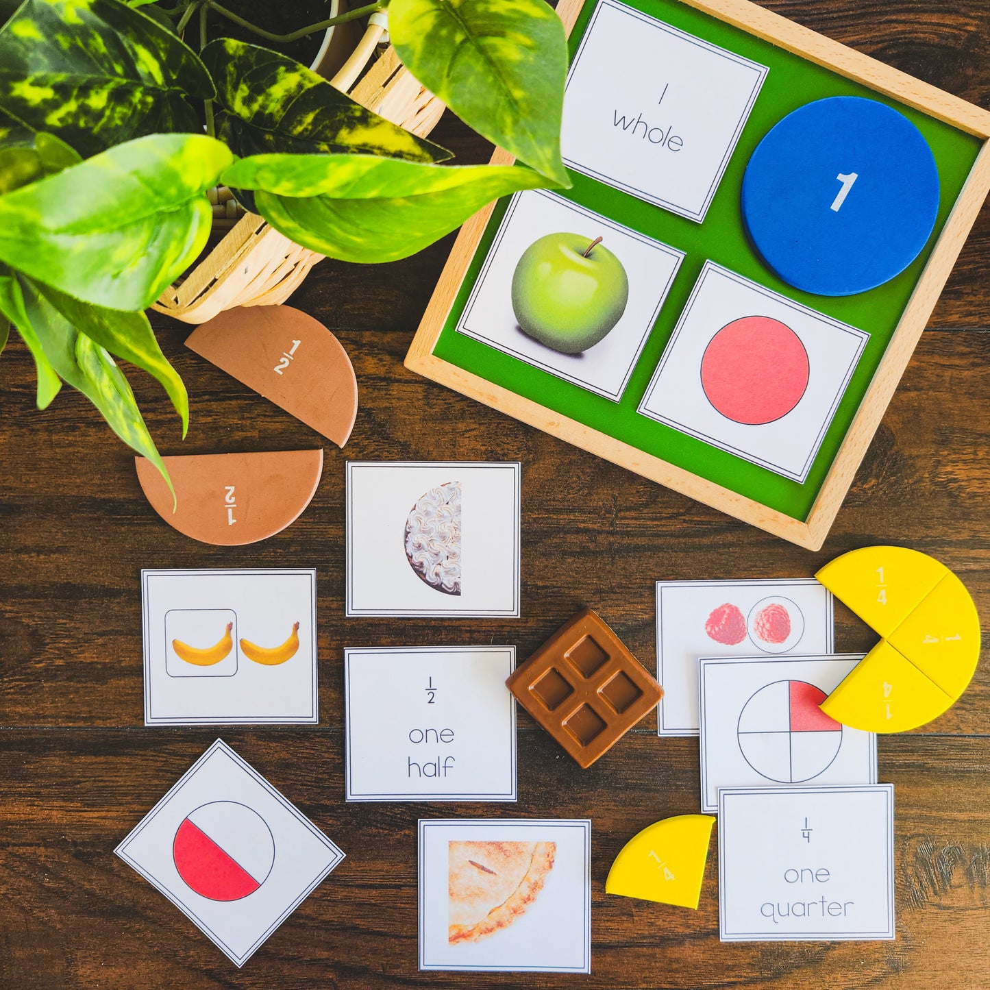 Fraction identification and sorting - montessorikiwi