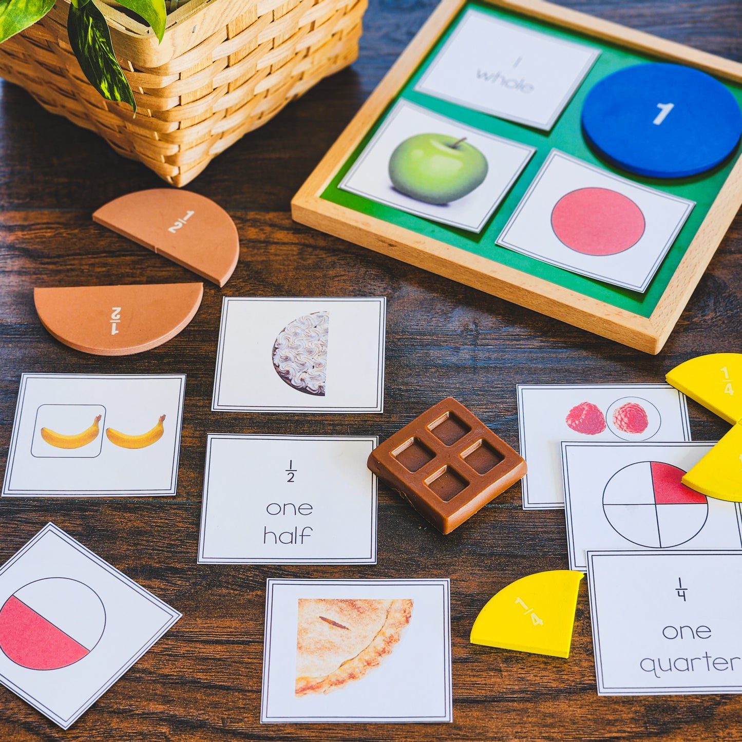 Fraction identification and sorting - montessorikiwi