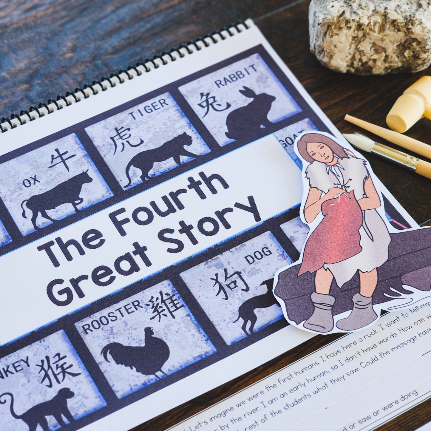 Montessori Fourth Great Story Script and Powerpoint (cosmic) - montessorikiwi