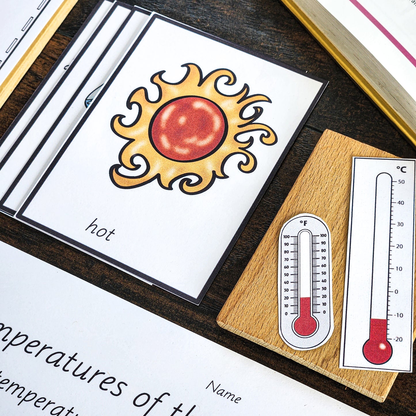 Montessori Measurement: Temperature - montessorikiwi