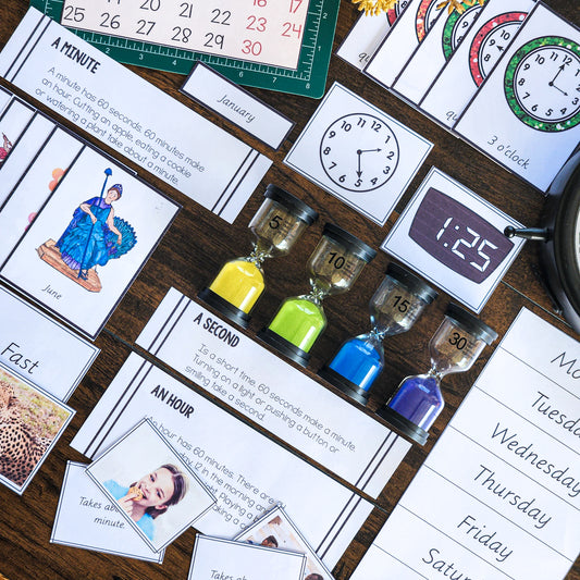 Montessori  Measurement: Teaching Time - montessorikiwi