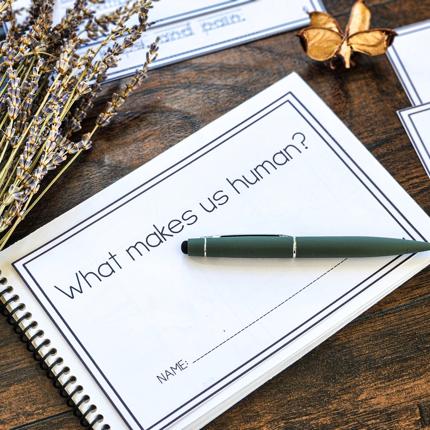 What makes us human? script and create your own booklet (cosmic) - montessorikiwi