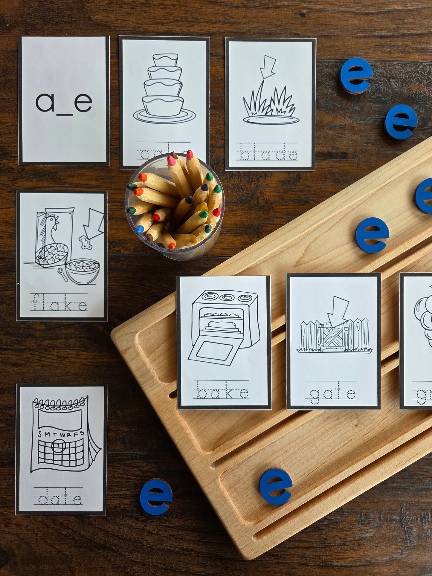 Modern Montessori Reading SOR silent e booklets (literacy)