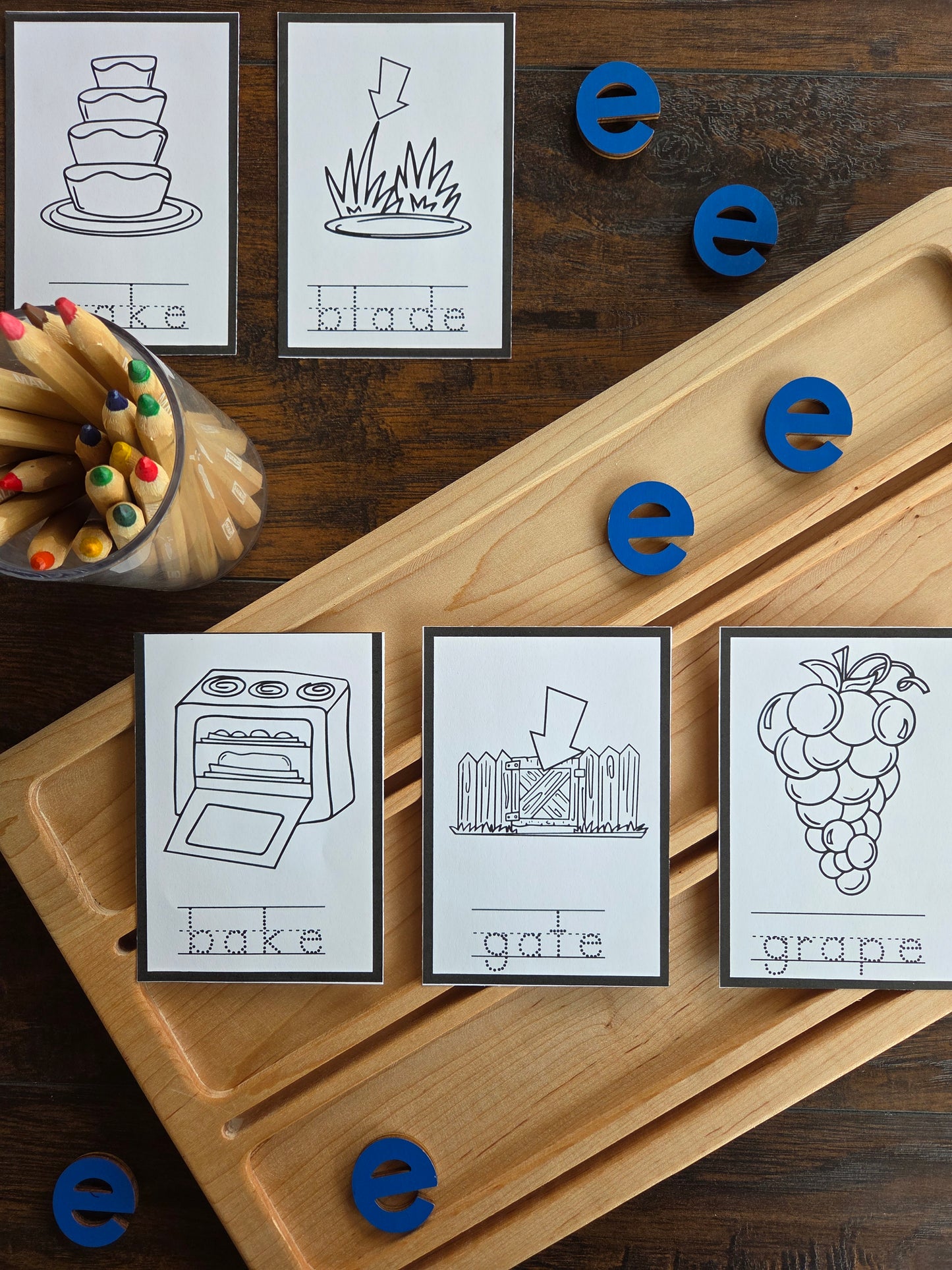 Modern Montessori Reading SOR silent e booklets (literacy)