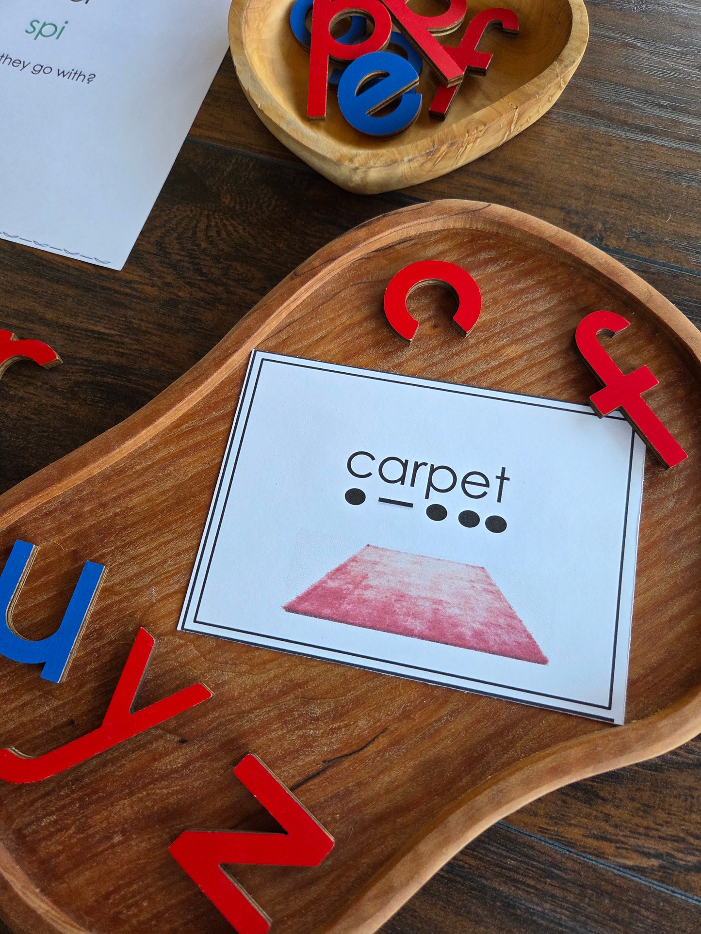 Modern Montessori Reading SOR Syllable types - vowel r 2 syllable words (literacy)