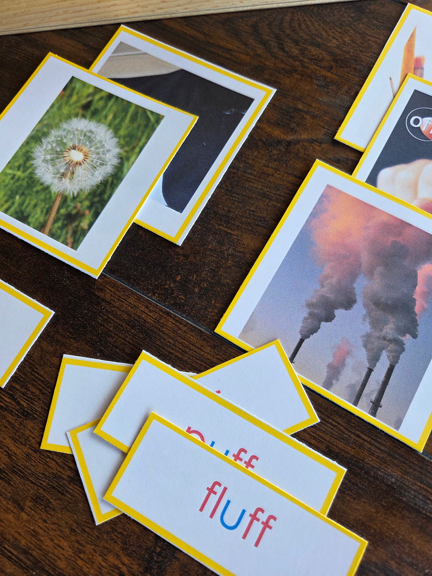 Modern Montessori Reading SOR FLOSZ picture to word match (literacy)