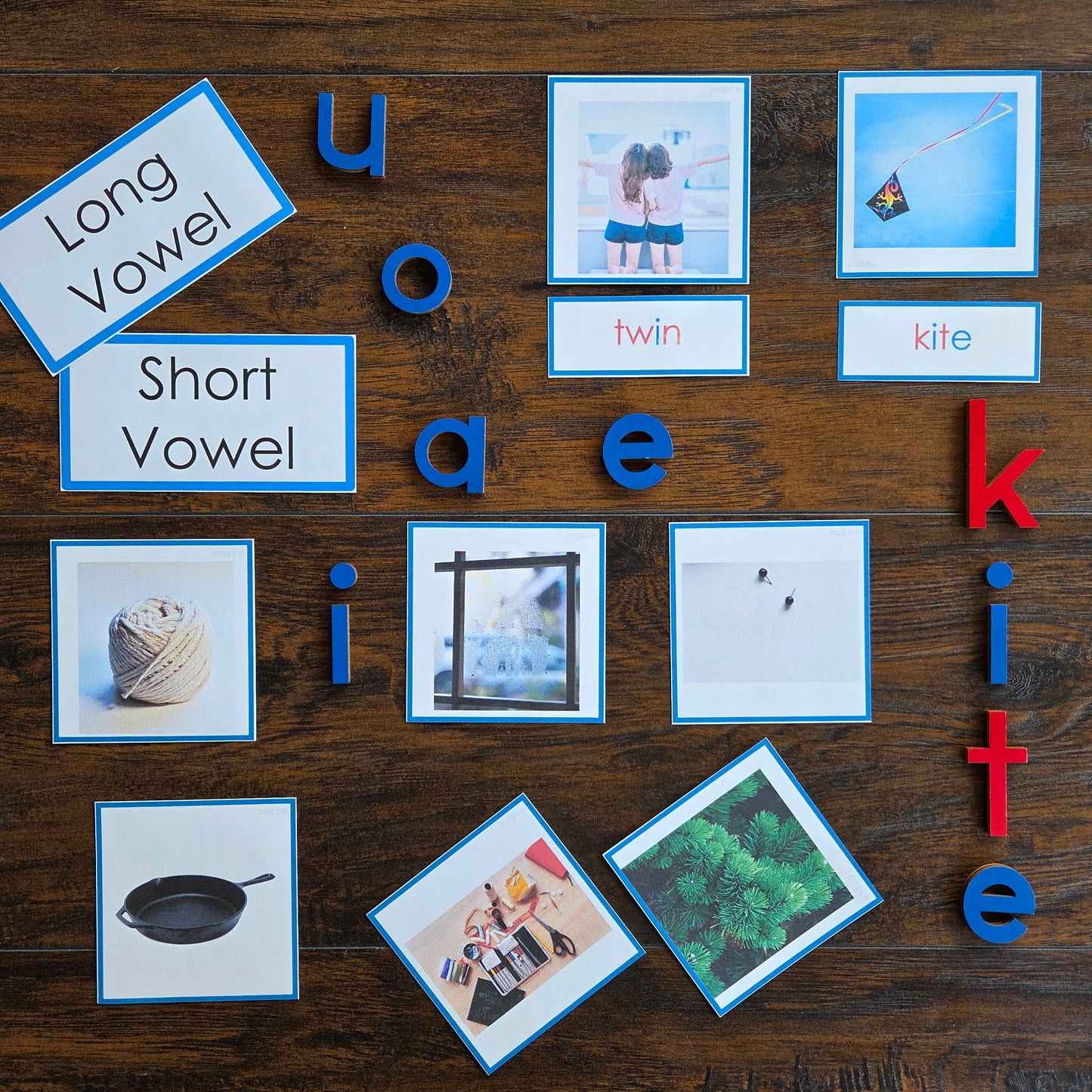 Modern Montessori Reading SOR Silent E Picture to Word Match (literacy)