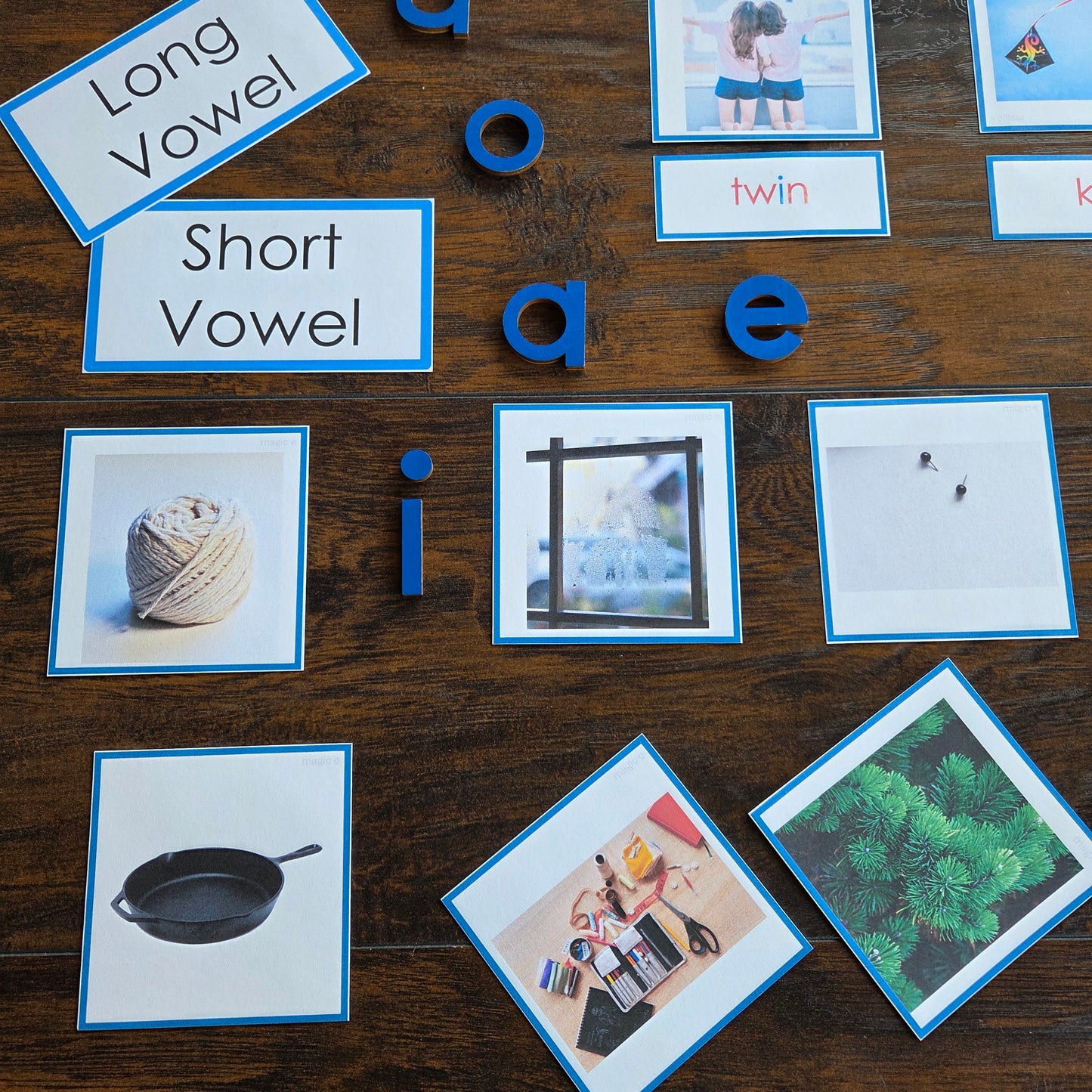 Modern Montessori Reading SOR Silent E Picture to Word Match (literacy)