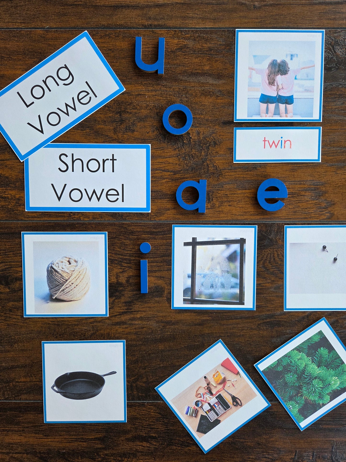 Modern Montessori Reading SOR Silent E Picture to Word Match (literacy)