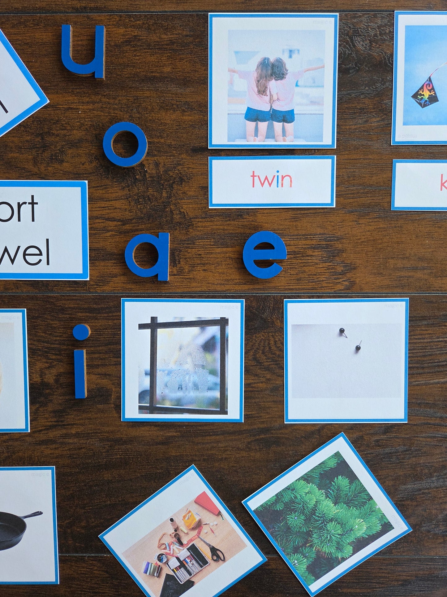 Modern Montessori Reading SOR Silent E Picture to Word Match (literacy)