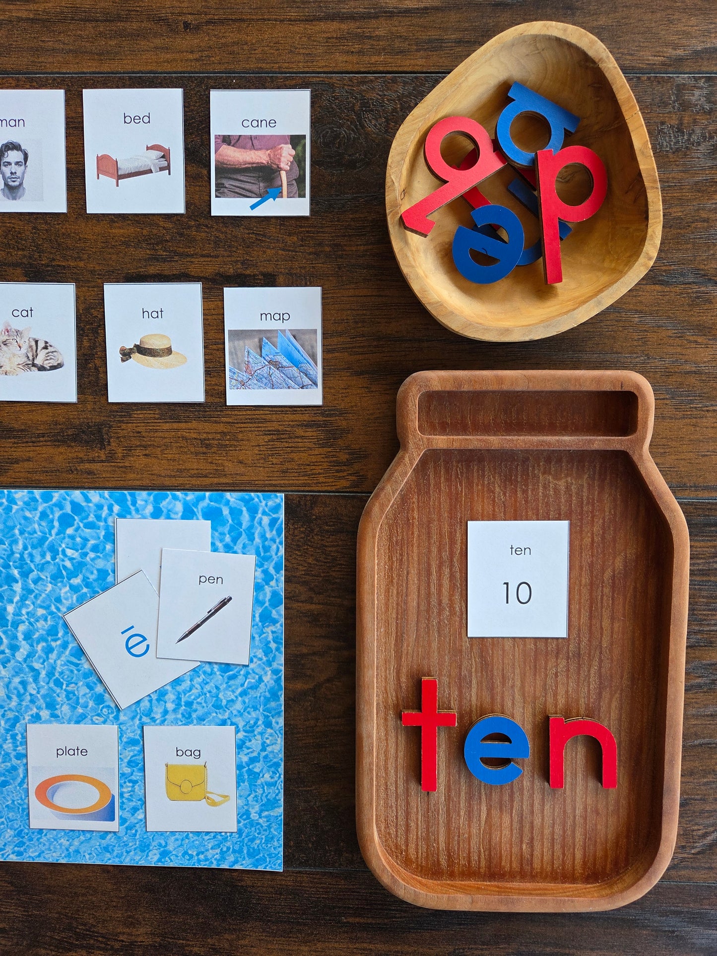 Modern Montessori Reading SOR Short and Long Vowel Aural 'Memory' Game (literacy)