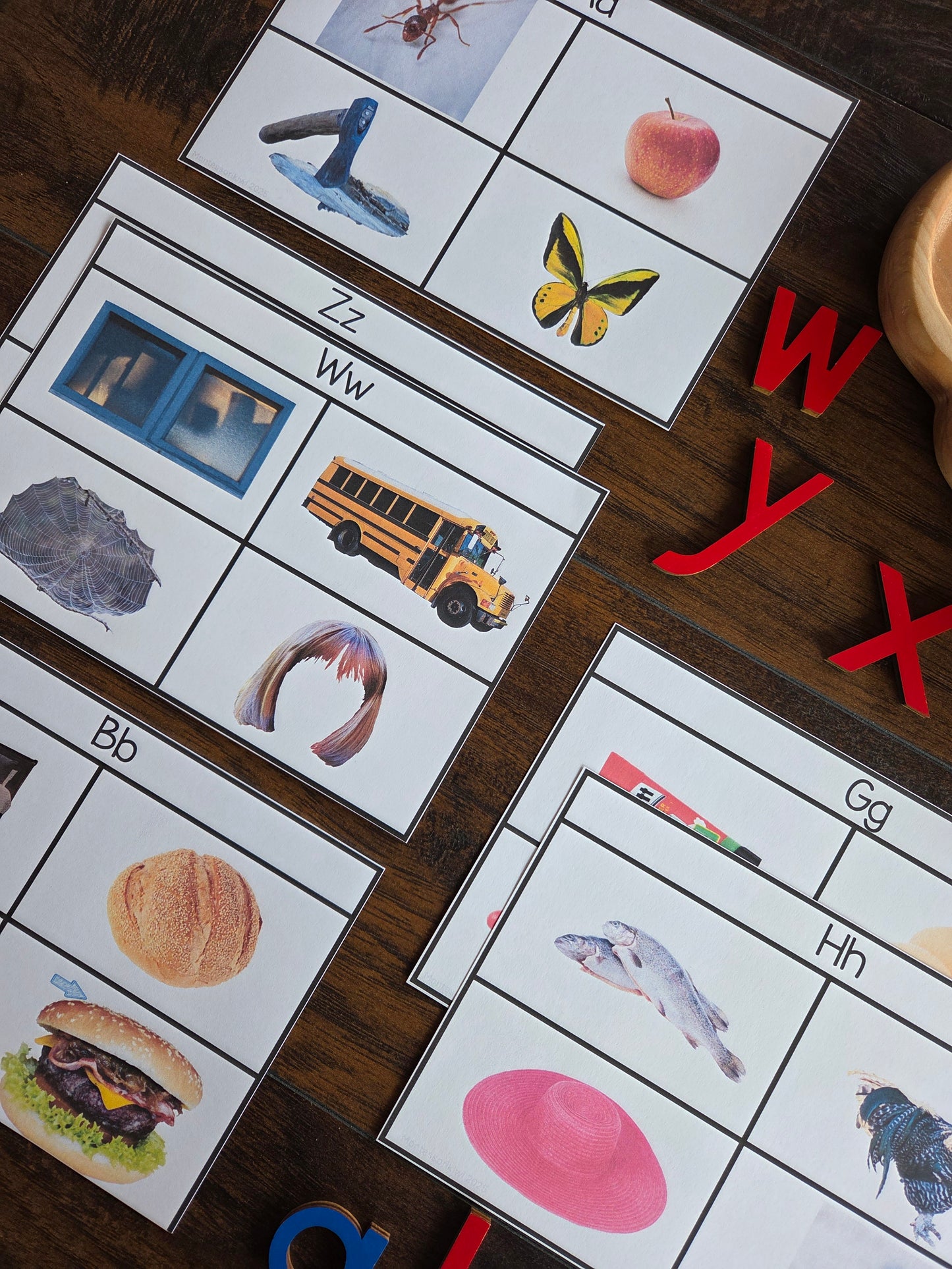 Modern Montessori Reading: Odd One Out initial sound isolation (literacy)