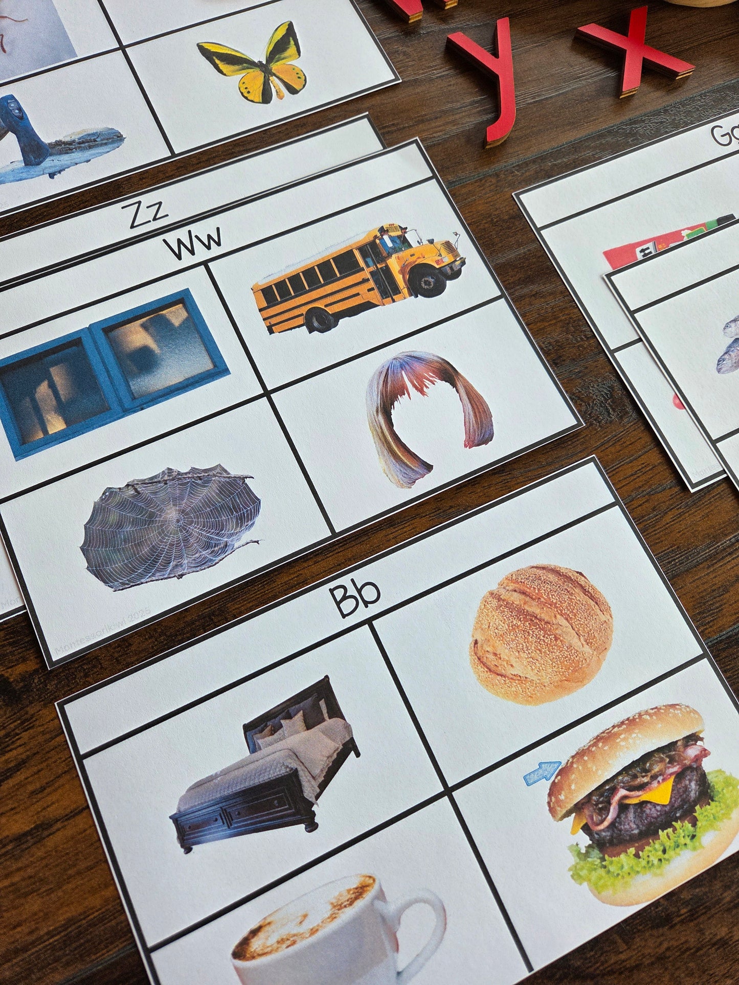Modern Montessori Reading: Odd One Out initial sound isolation (literacy)