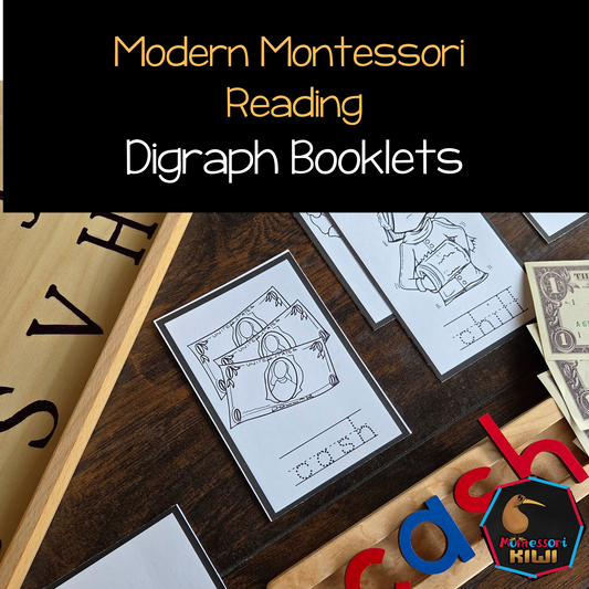 Modern Montessori Reading SOR Digraph Booklets th ch sh ng (literacy)