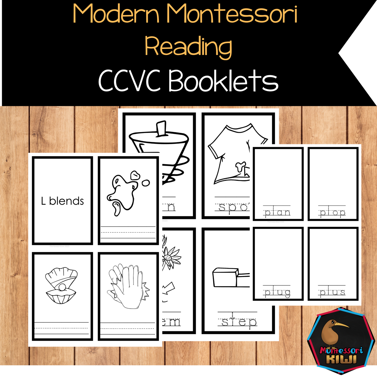 Modern Montessori Reading SOR CCVC Booklets (literacy)