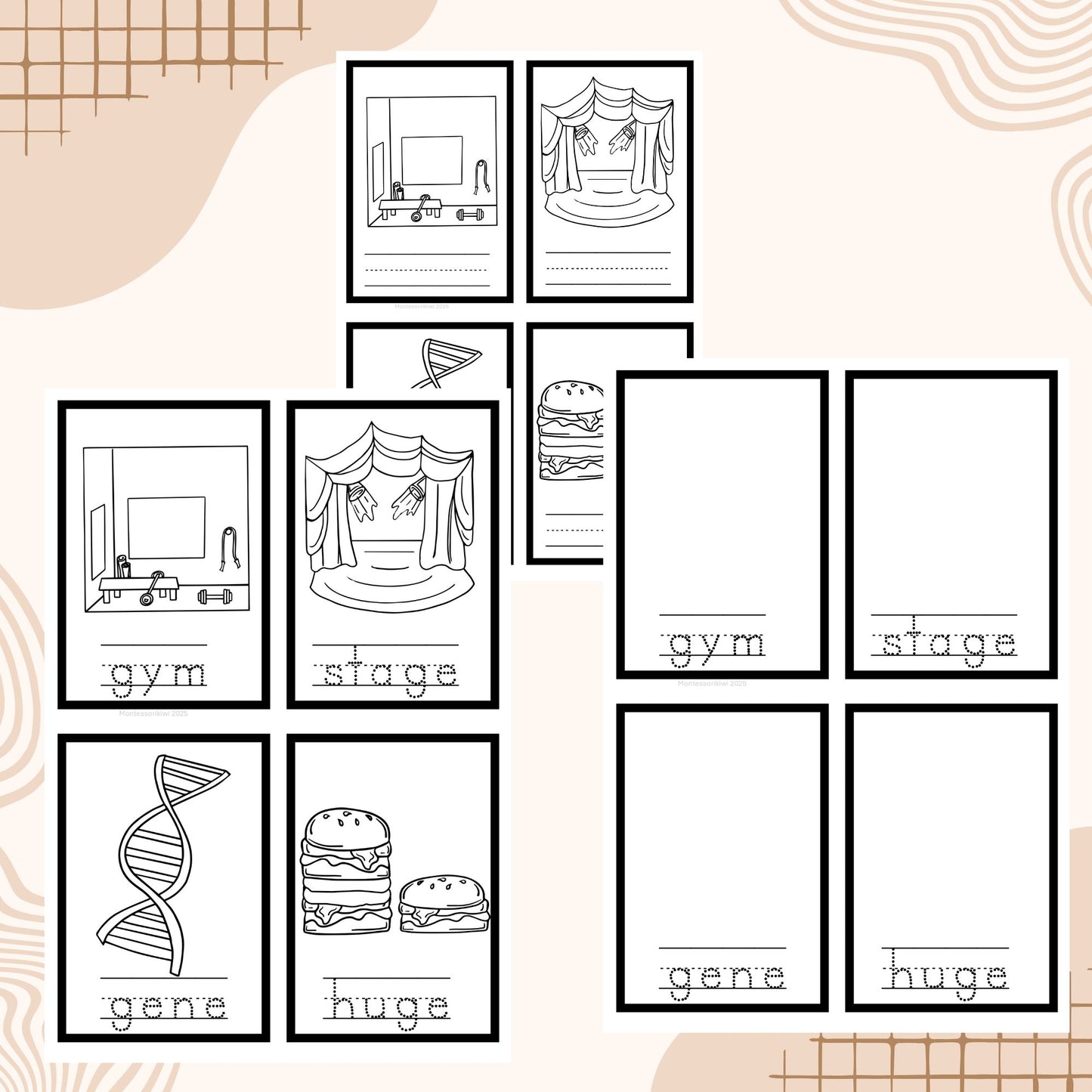 Modern Montessori Reading SOR Soft C & G Revision Booklets (literacy)