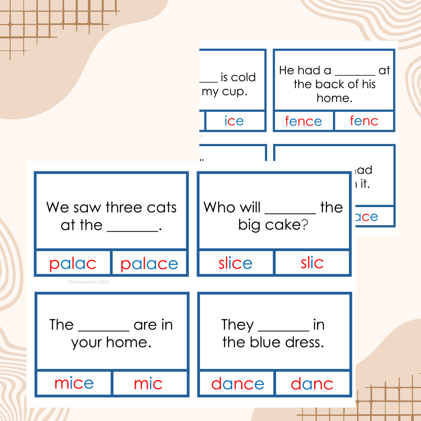 Modern Montessori Reading: Soft C & G Clip and Flip Cloze Cards (literacy)