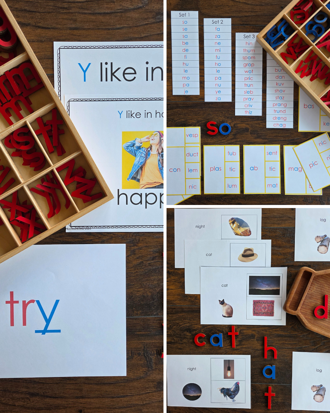 Modern Montessori Science of Reading Bundle , Modern Learn to Read Bundle for home and school (For ages 4-8)