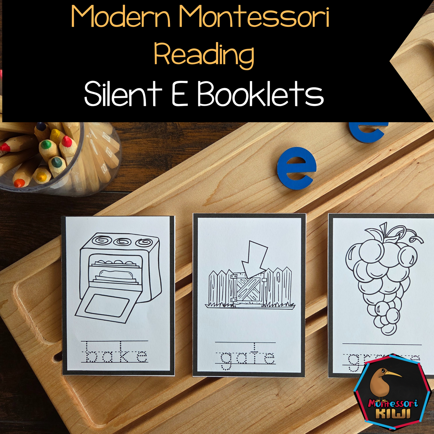 Modern Montessori Reading SOR silent e booklets (literacy)