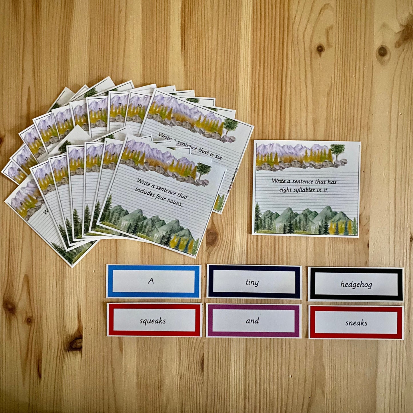 Montessori Miniature Environment: Temperate Forest (literacy) - subscription - montessorikiwi
