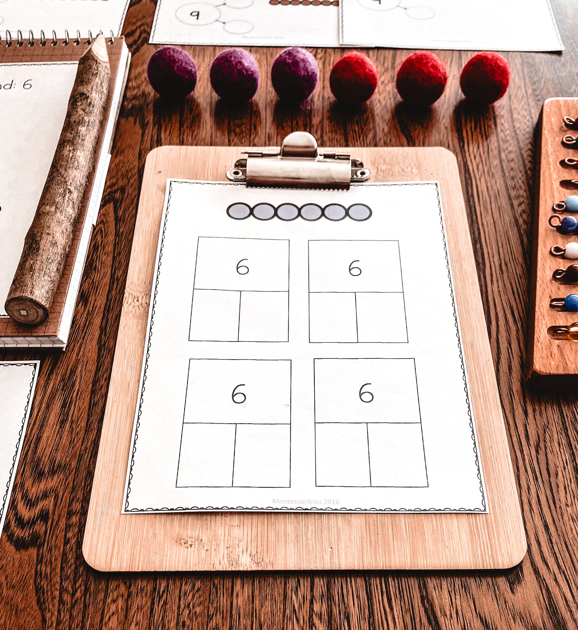 Montessori Number Bonds to 10 - montessorikiwi