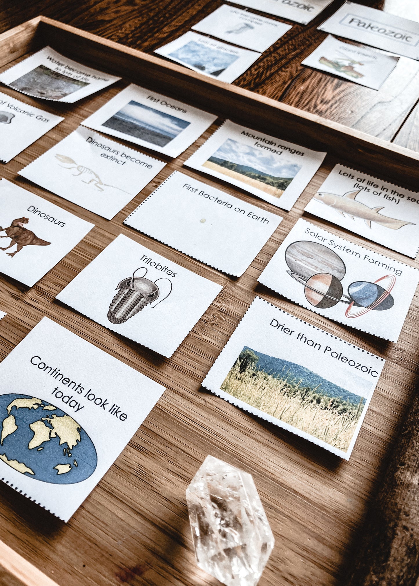 Clock of Eras features of each geological period picture edition (cosmic) - montessorikiwi