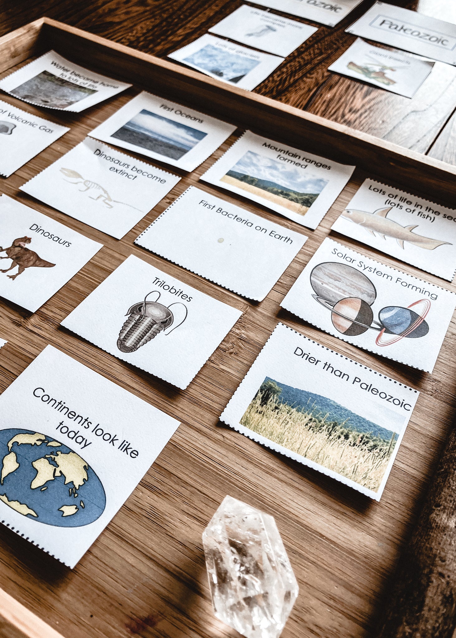 Clock of Eras features of each geological period picture edition (cosmic) - montessorikiwi