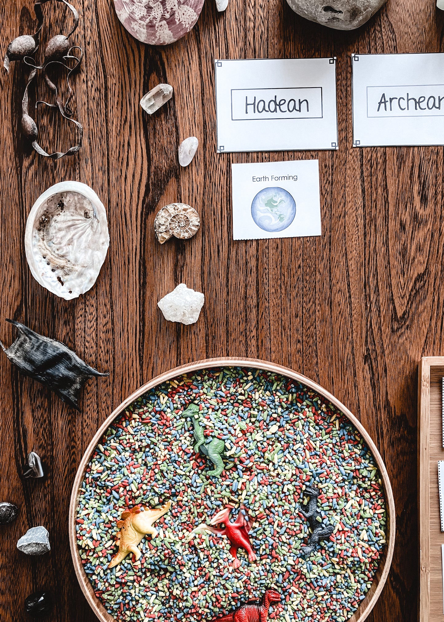 Clock of Eras features of each geological period picture edition (cosmic) - montessorikiwi