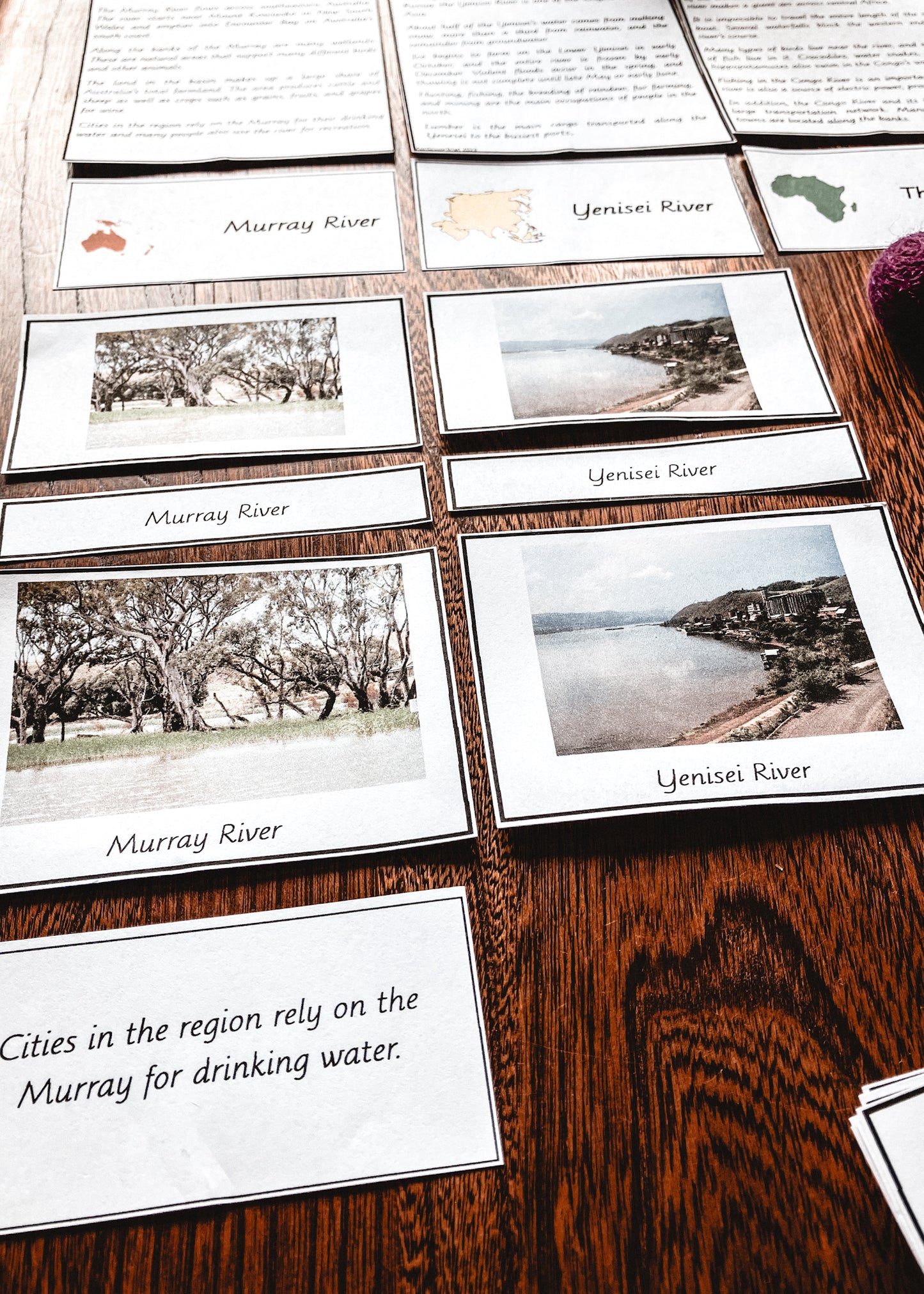 Rivers of the World - montessorikiwi