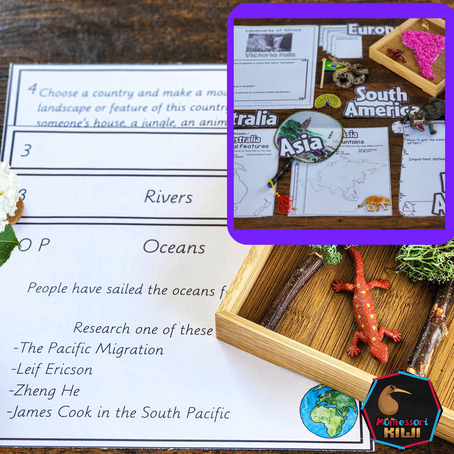 Geography Projects Bundle - montessorikiwi