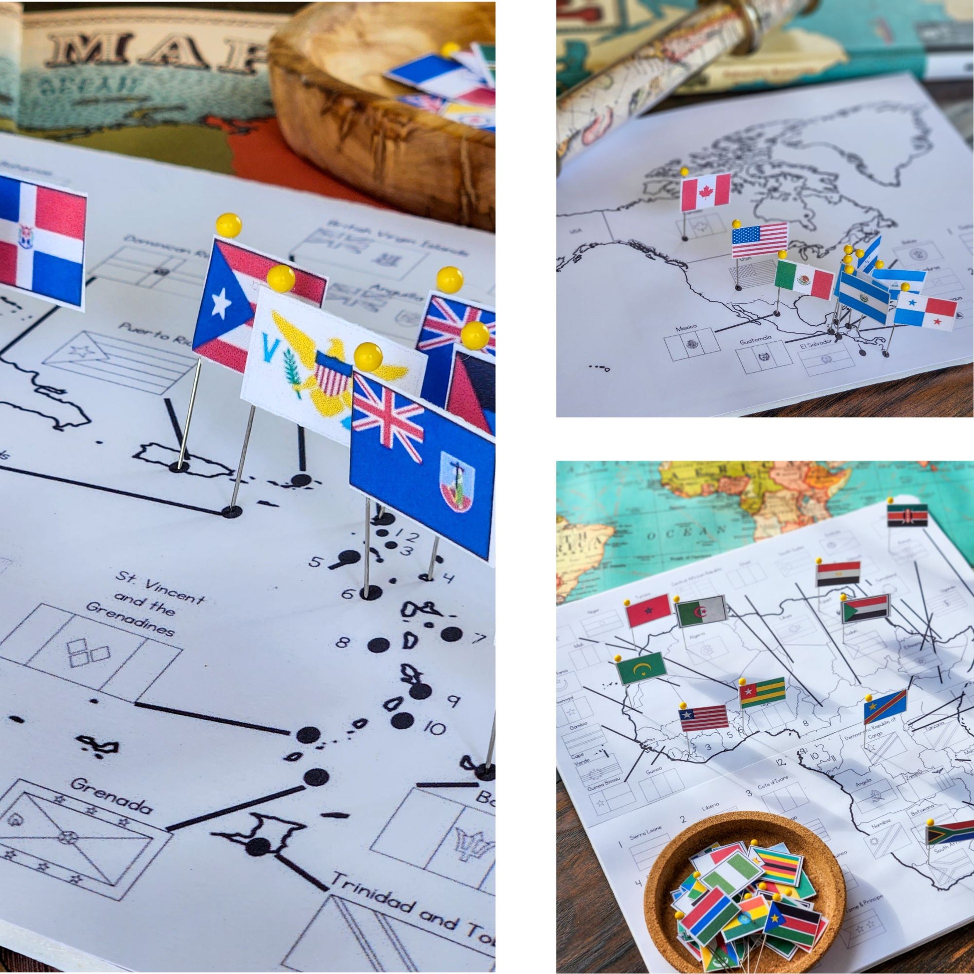 Pin Map Bundle - montessorikiwi