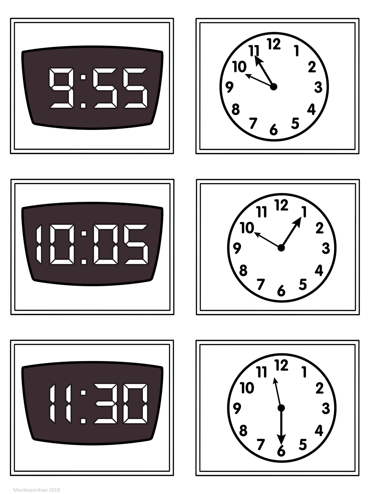 Montessori Measurement: Teaching Time - subscription - montessorikiwi