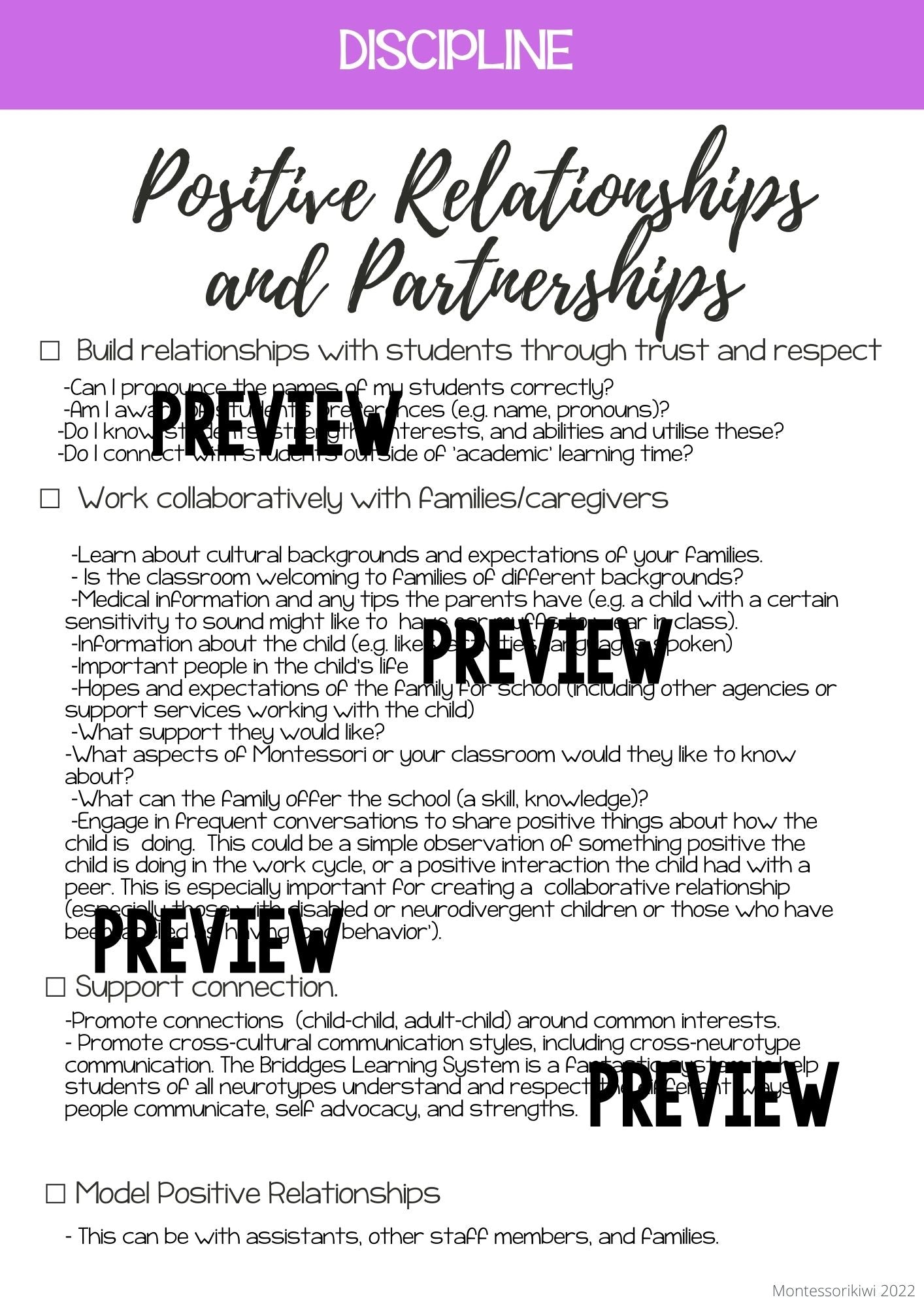 Montessori Elementary Back to School Bundle - montessorikiwi