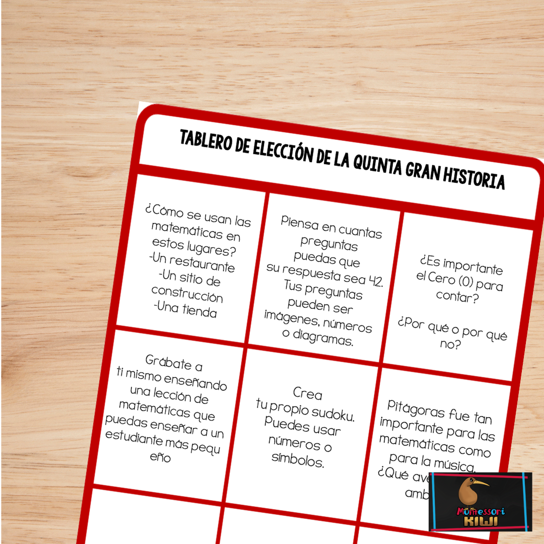 Paquete de Tablones de elección de las Grandes Historias (bundle) (Great Story Choice Boards ) - montessorikiwi