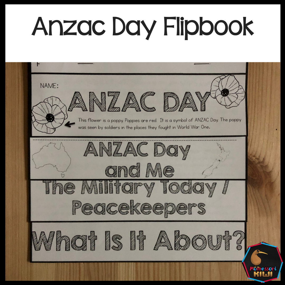 ANZAC Day Flipbook - montessorikiwi
