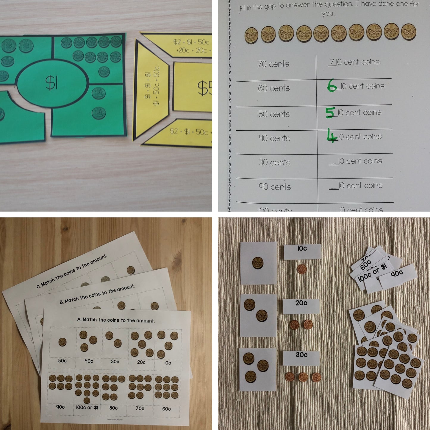 New Zealand Money Bundle Level 1 - montessorikiwi