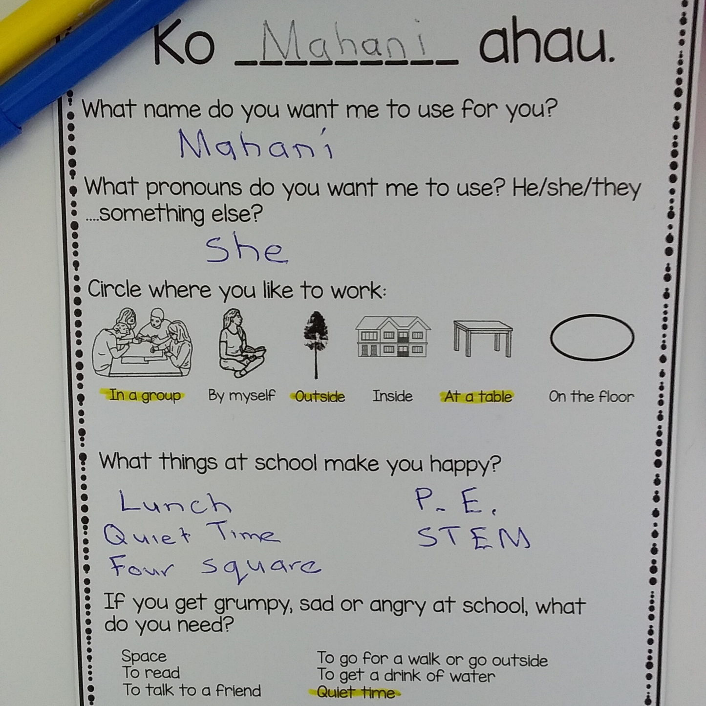 All About Me for NZ Yrs 1 - 8 - montessorikiwi