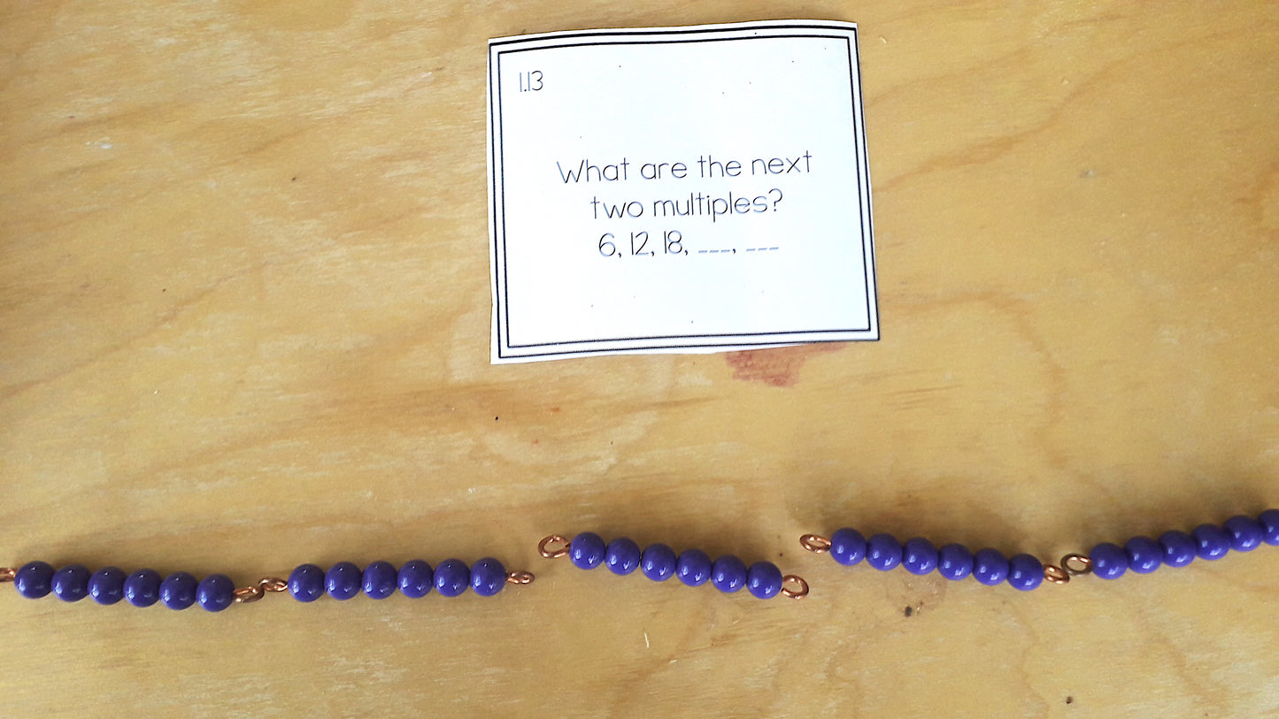 Montessori Multiples and Common Multiples - montessorikiwi
