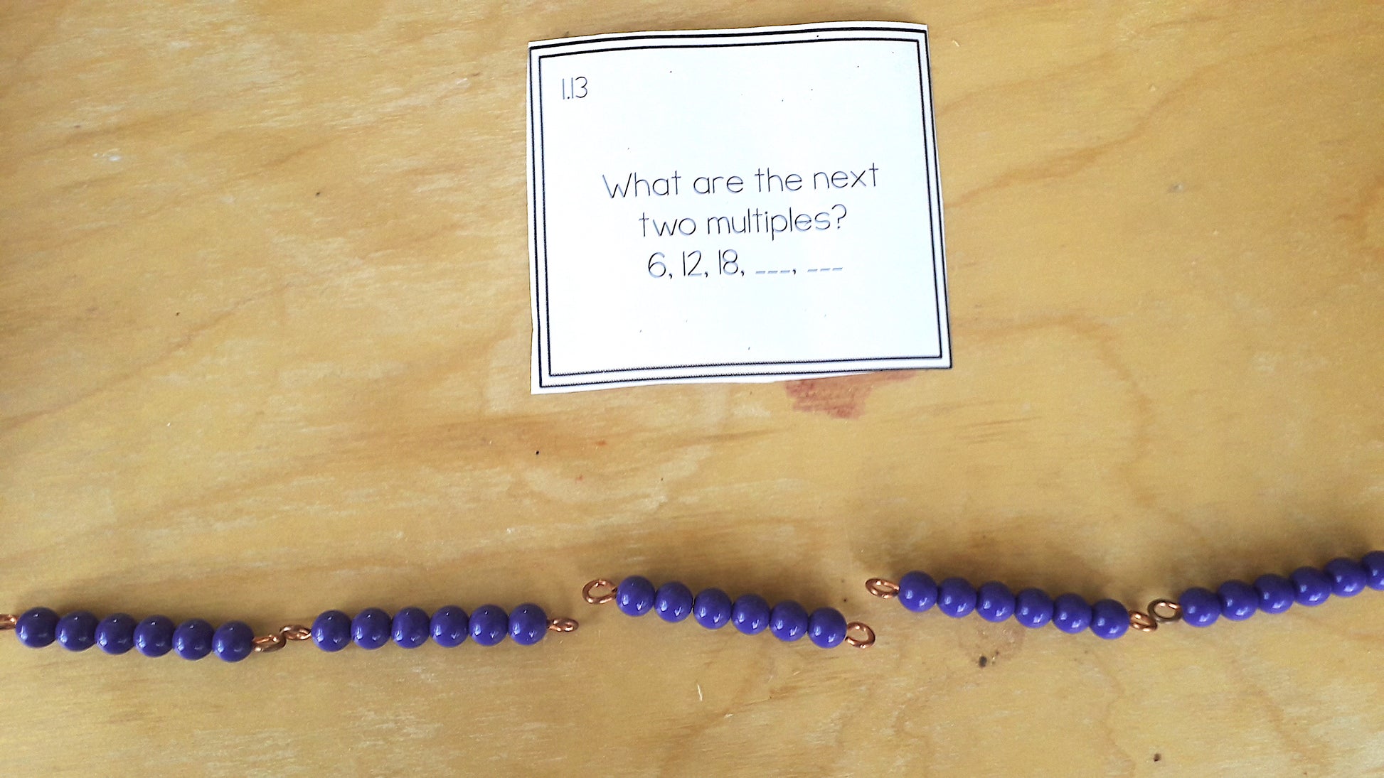 Montessori Multiples and Common Multiples - montessorikiwi