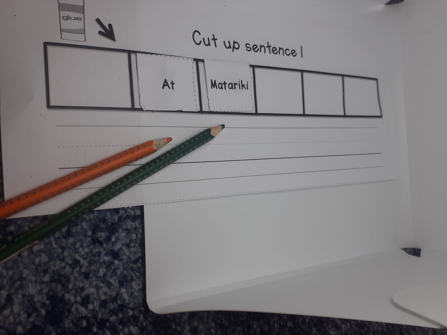 Matariki cut up sentences - montessorikiwi