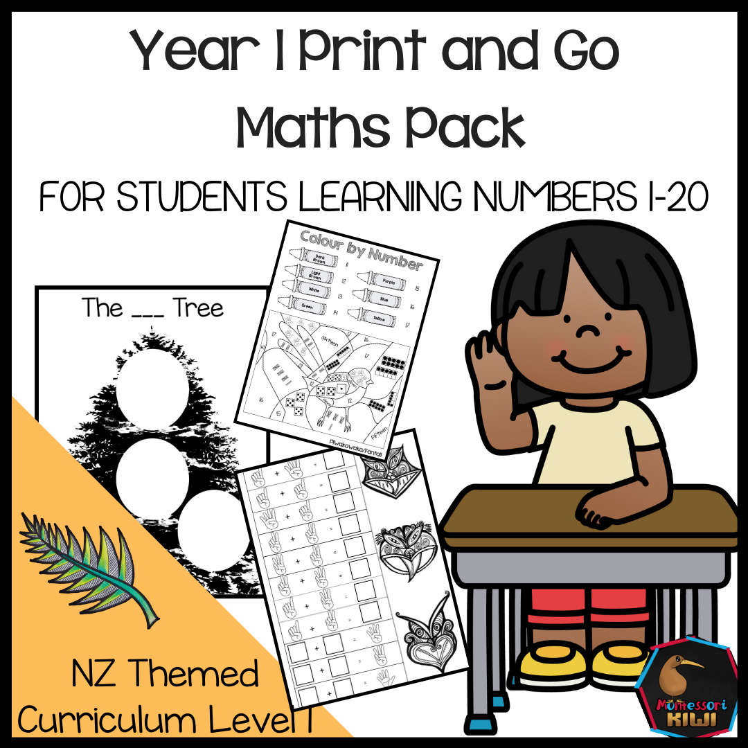 Year 1 Print and Go Maths Activities for CA - montessorikiwi