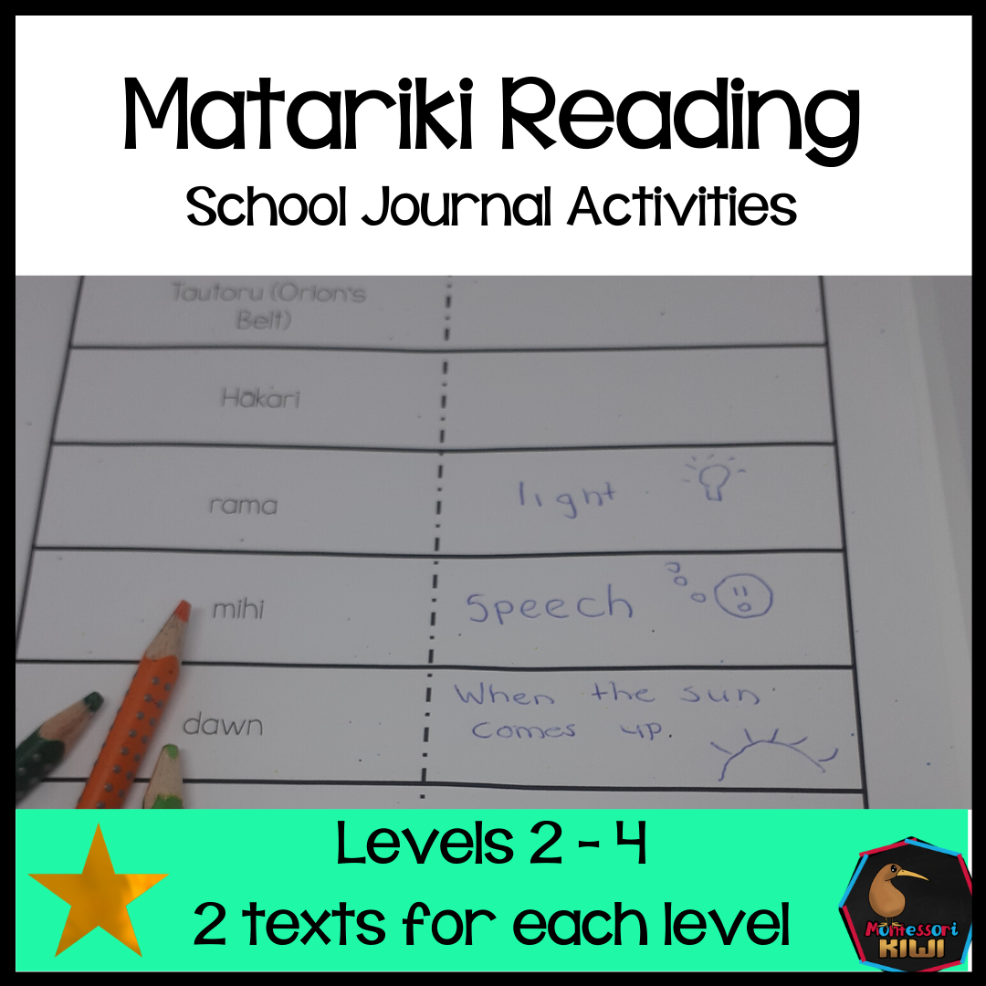 Matariki School Journal Linked Activities – Montessorikiwi